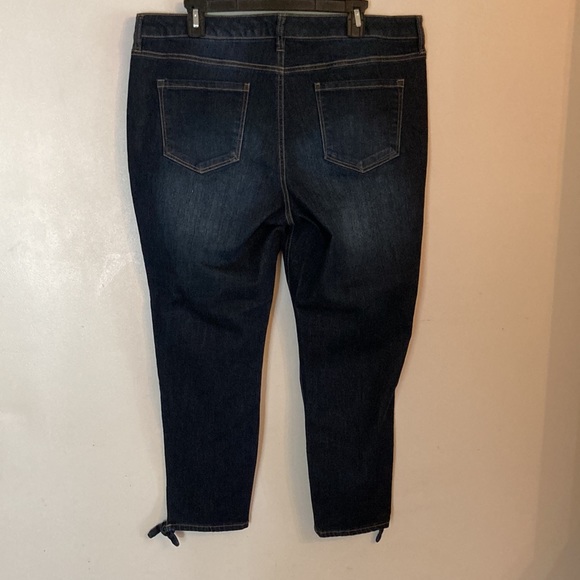 Crown & Ivy Crop Ankle Stretch Denim Jeans Size 16 :FINAL MARKDOWN: - Picture 9 of 16